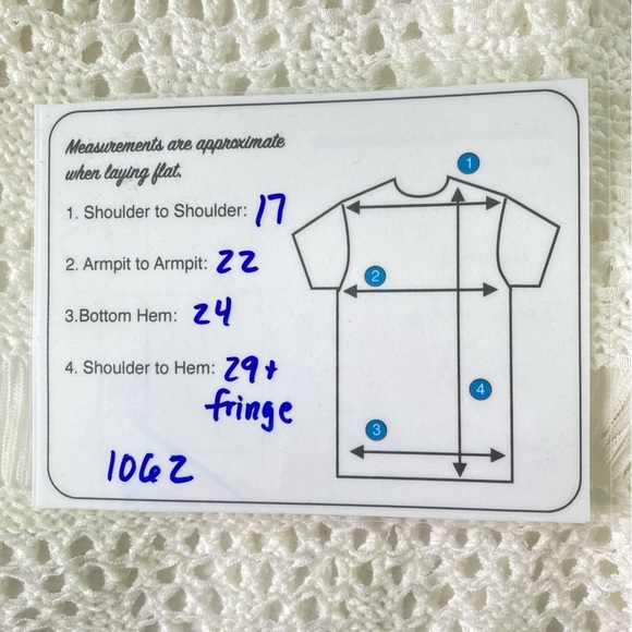 Michael Kors Bright White Crochet Fringe Open Front Cardigan (Size L) - Picture 14 of 14